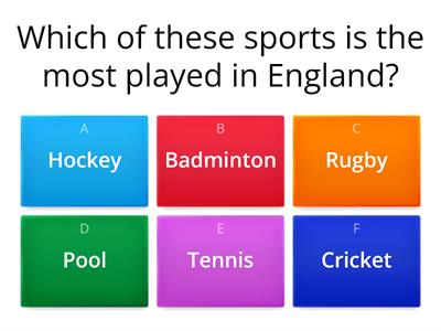 How much you know about British sports?