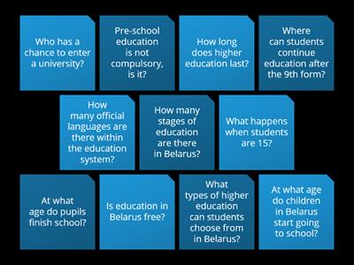 Education in Belarus ( Unit 9/ lesson 2)