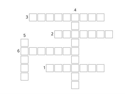 Complete the crossword OU3 U6