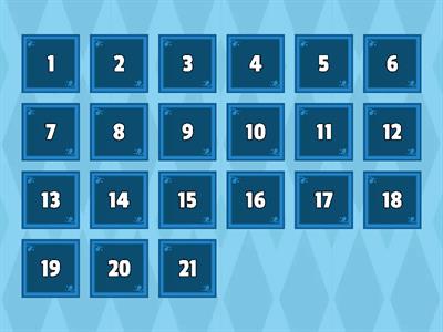 Numicon Number Recognition 0-20 Open the box