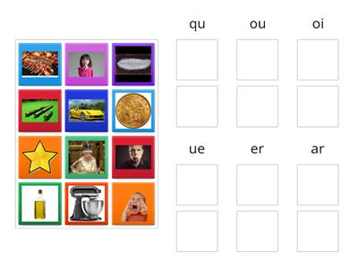 Match the pictures to the sounds Jolly Phonics group 7
