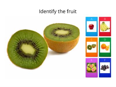 Quiz on fruits for kindergarten