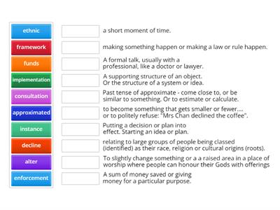 Year 4 - Unit 5 - 10 Academic Words