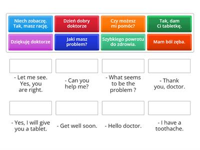 4. Dialog 1 at the doctor's pary