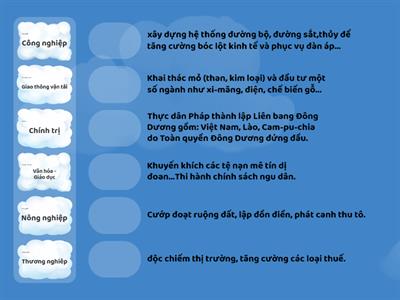 8C.CHÍNH SÁCH KHAI THÁC THUỘC ĐỊA LẦN THỨ NHẤT CỦA THỰC DÂN PHÁP