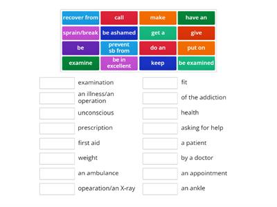 Zdrowie - unit 11 - Repetytorium Maturzysty Oxford - collocations