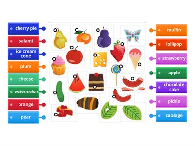 The Very Hungry Caterpillar -  Foods