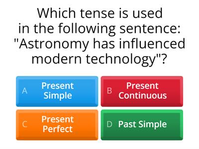 ASTRONOMY LISTENING GRAMMAR