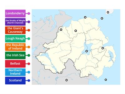 Map of Northern Ireland, UK (HW7)