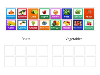Fruit and Vegetable Sorting Game