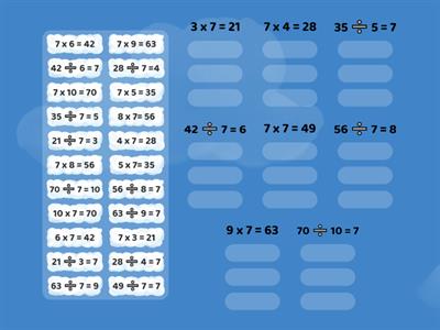 T Fact Families (7s)