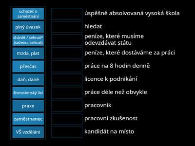 5L5 Práce - slovní zásoba