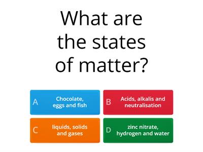 particles / acids and alkalis