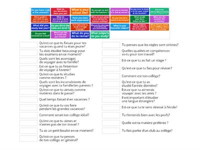 French Conversation Questions