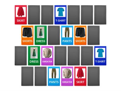 CLOTHES - MEMORY GAME