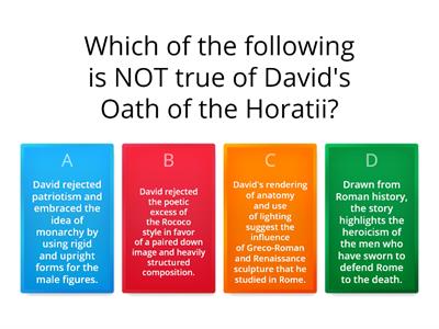 David's Oath of the Horatii 