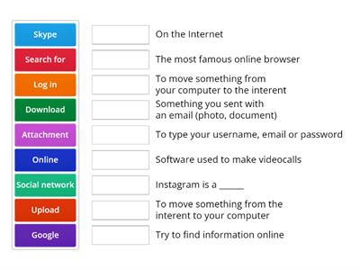 The Internet vocabulary