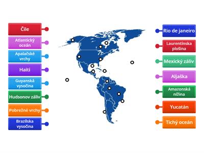 Slepá mapa Ameriky