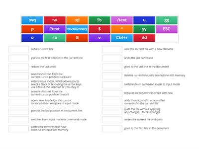 VI commands