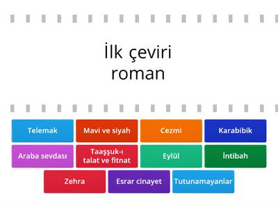 Türk roman ilkleri