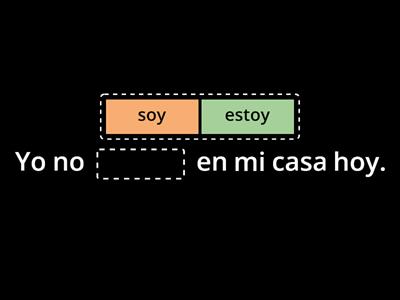 Práctica de diferencias entre Ser y Estar - Presente