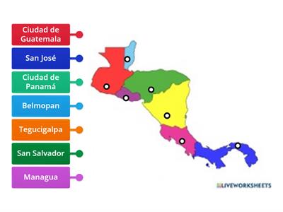 Mapa Político de América Central
