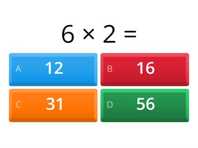 6 times tables