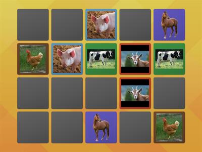1.b Let's explore 1 Unit 3 Animals memory game