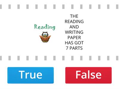 READING AND WRITING PART 5 KET TEST