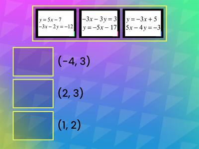 Systems of Equations Substitution