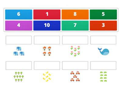 Match up Counting objects 1-10