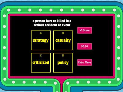 Unlock 4 RW Unit 4: Vocabulary Review