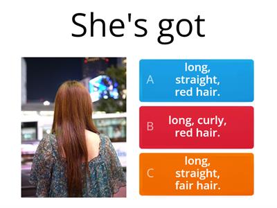 describing hair