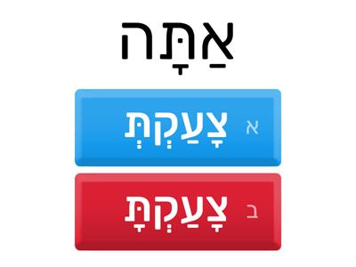 משחק 7 - נטיית פועל  בזמן עבר-כיתה ד- עברית בעיניים גדולות- סוכיינה ביאדסה כבהא