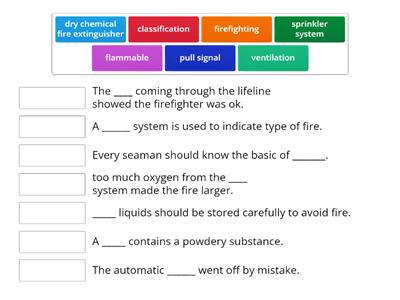 Firefighting_Fill in the gap