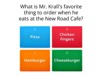 Mr. Krall Quiz