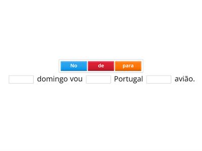Preposições de movimento - Português A1