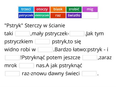 wiersze - "Pstryczek", "Wrona"