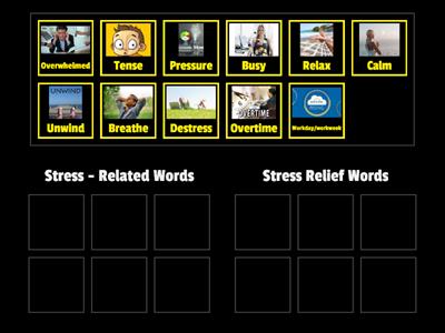 Stress Vocabulary