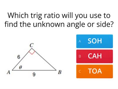 Right Triangle Trig. - Finding Missing Sides and Angles