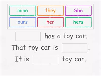 Singular Possessive Pronouns