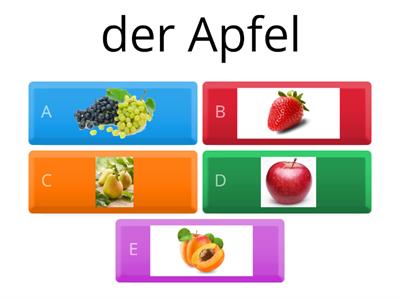 Obst - Gemüse Quiz