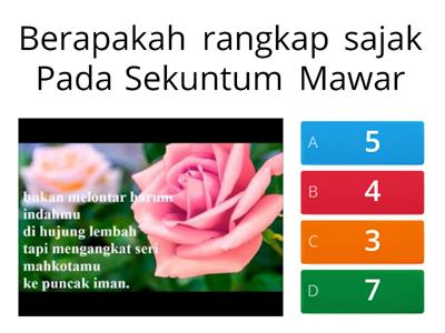 Sajak Sekuntum Bunga Mawar - Sumber Pengajaran