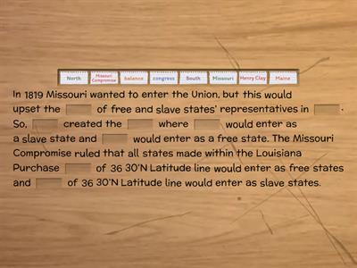 Missouri Compromise 