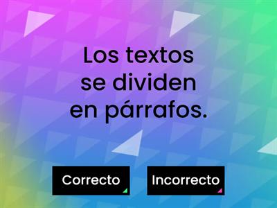 El TEXTO  Y EL PÁRRAFO. actividad de inicio