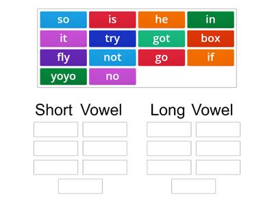 Weeks 3 and 4 | Letter Name Alphabetic | Short- and Long-Vowel Sounds (i and o) | Group Sort