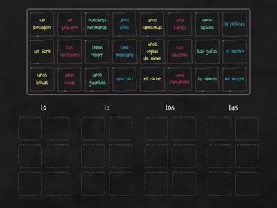 Complemento directo / Pronombres de objeto directo (lo, la, los, las)