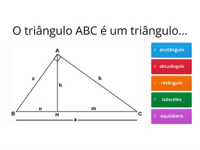 Teorema de Pitágoras - 8° ano