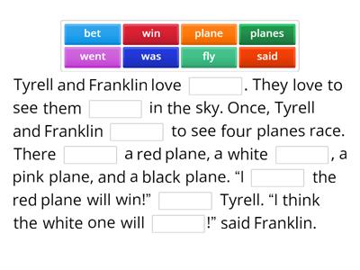 Lesson 73: y /ī/ Plane Race 