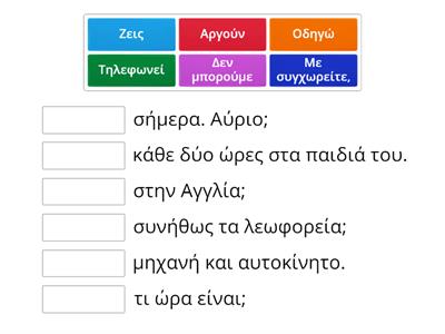 Ελληνικά Α| Ενότητα 6| Ρήματα Τύπος Β2